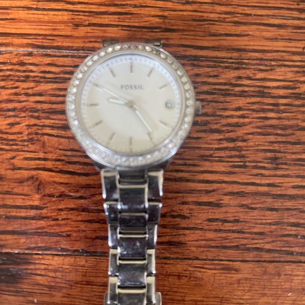 Fossil Silver and White Women's Watch
